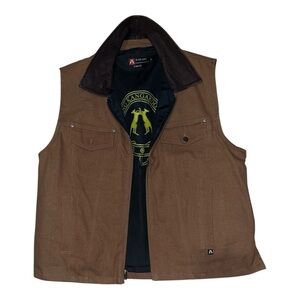 Kakadu Traders Australia Tobacco Canvas Concealment Vest - XL